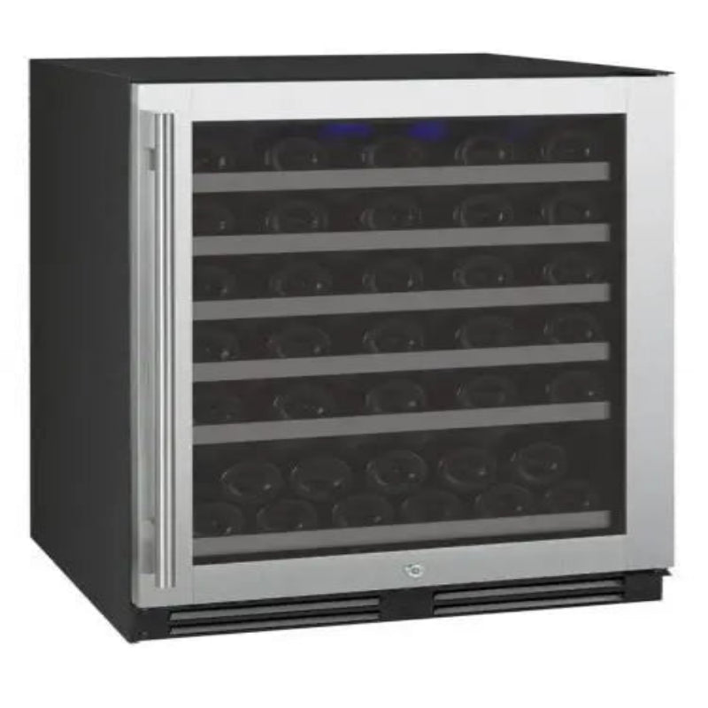 Allavino FlexCount Series 56 Bottle Dual Zone Built-In Wine Refrigerator with Stainless Steel Door